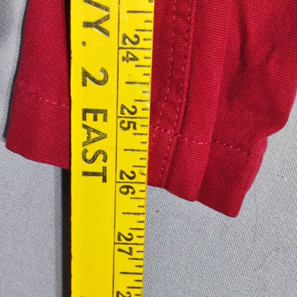 Vans  Knost la Curren Authentic Chino pants men's youth size 26 red  loose fit - Picture 13 of 14